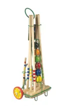 Lucio Londero Croquet 9206 - dla 6 graczy - metalowy wózek