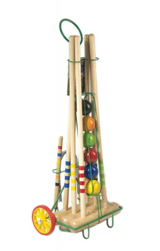 Lucio Londero Croquet 9206 - dla 6 graczy - metalowy wózek