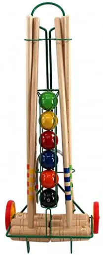 Lucio Londero Croquet 9206 - dla 6 graczy - metalowy wózek