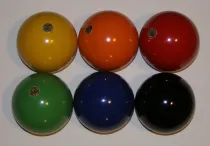 Lucio Londero Wymienna kula do krokieta 70 mm - 1 sztuka - pomarańczowa