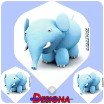 Designa Eskadry Amazon 3D Life Elephant F1603