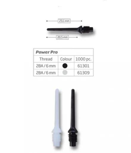 Bull's Kolce Power Pro - 1000 sztuk - czarne