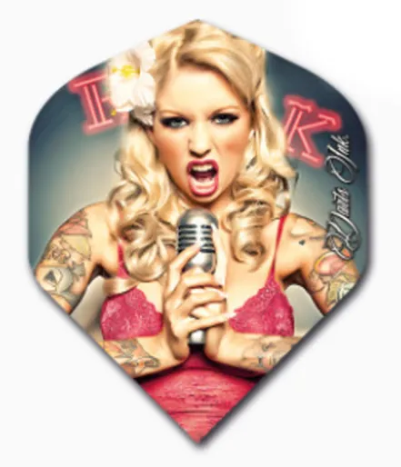 Designa Squadrons Darts Ink - Dziewczyna z mikrofonem F2487