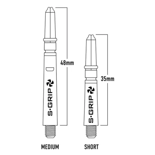 Harrows Uchwyty Supergrip Spin - średnie - przezroczyste