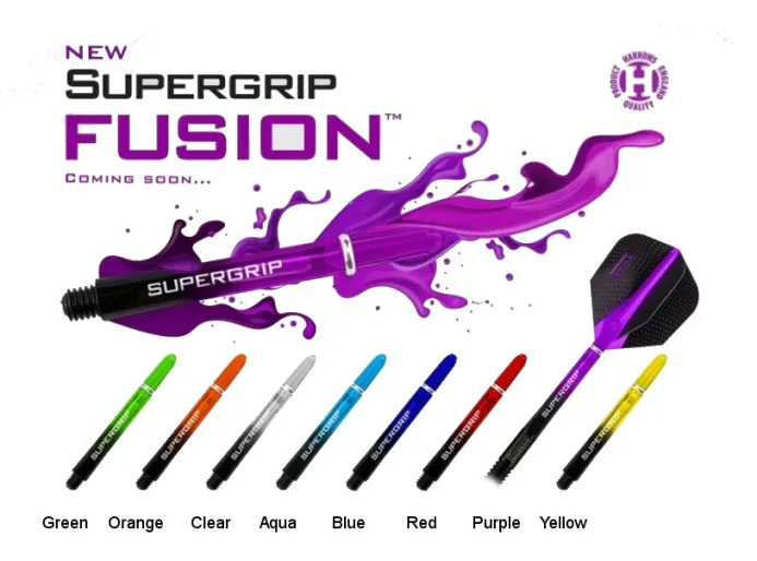 Harrows Uchwyty Supergrip Fusion - midi - fioletowe