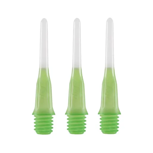 L Style Dwukolorowe końcówki Lip Point Short - 30 sztuk - żółte