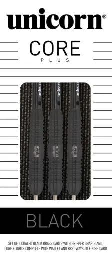 Unicorn Rzutki Steel Core Plus Black - 26 g