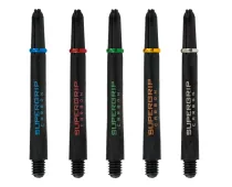 Harrows Uchwyty Supergrip Carbon - krótkie - czarno-srebrne