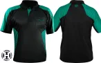 Harrows Shirt Vivid - Black & Jade - S