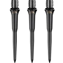 Mission Metalowe końcówki - Titan Pro - Gładkie - Czarne - 30 mm