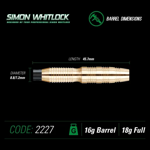 Winmau Rzutki Simon Whitlock - Styl 3 - 18g