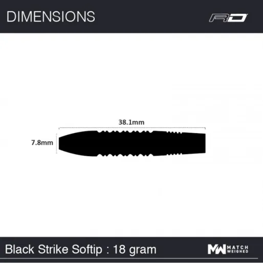 Red Dragon Rzutki Peter Wright - Black Strike - 20g