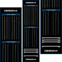 Designa Dart Mat Checkout - Dywan do celu - Szeroki - Niebieski