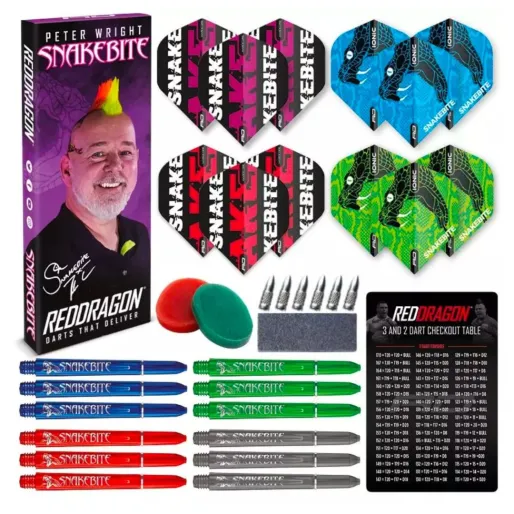Red Dragon Zestaw akcesoriów Peter Wright Snakebite