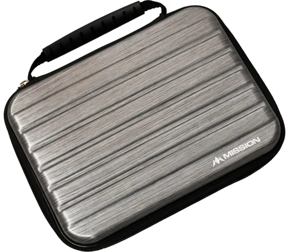 Mission Etui na rzutki ABS-4 - metaliczny srebrny