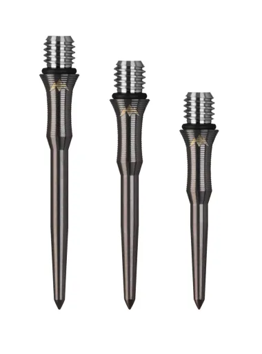Mission Metalowe końcówki - Titan Edge - Shark - Black - 30 mm