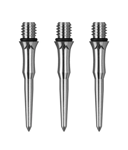 Mission Metalowe końcówki - Titan Edge - Shark - Silver - 26 mm