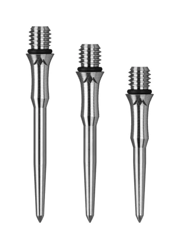 Mission Metalowe końcówki - Titan Edge - Shark - Silver - 26 mm